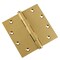 Embassy 5 x 5 Solid Brass Ball Bearing Hinge, Satin Brass Finish with Flat Tips 5050BBUS4F-1 - alternate 1